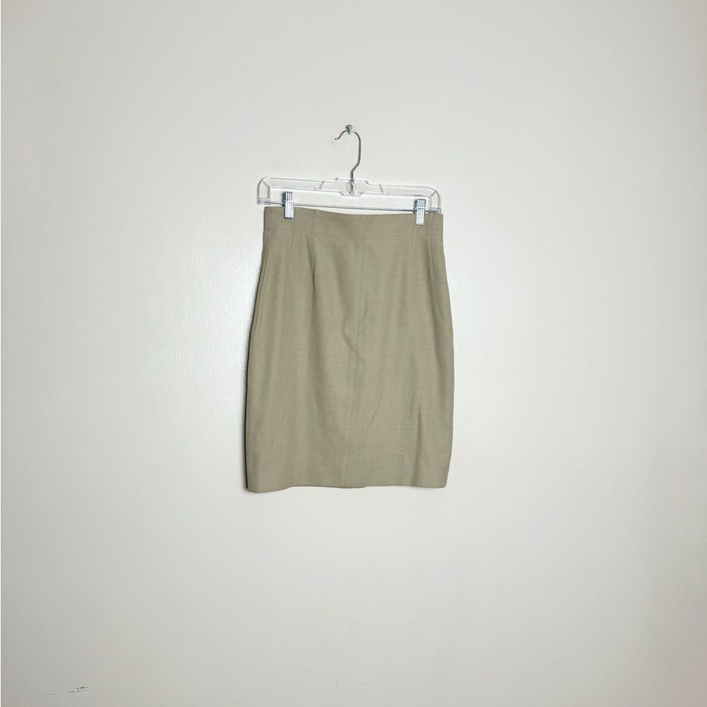 CLEARANCE! Tan Escada Wool Pencil Skirt Size 36 (4) EUC